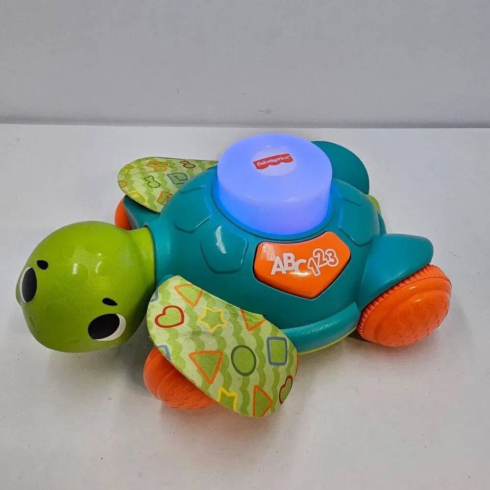 Fisher Price Linkimals Sit to Crawl Sea Turtle Light Up Musical Learning Toy